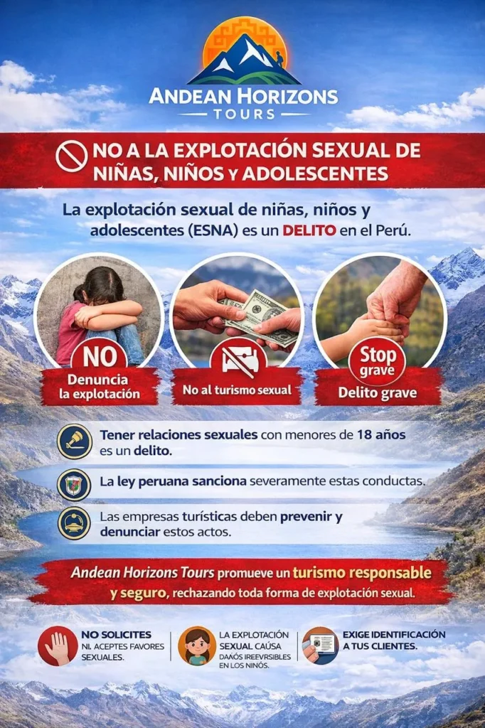 Protección de menores y turismo responsable en Perú - ESNNA